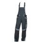 Nohavice s náprsenkou ARDON R8ED+ čierno-sivá, skrátené H9722