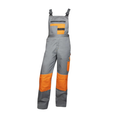Nohavice s náprsenkou ARDON 2STRONG 03 sivo-oranžové H9602