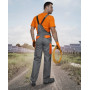 Nohavice s náprsenkou ARDON 2STRONG 03 sivo-oranžové H9602