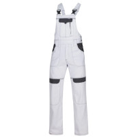 Nohavice s náprsenkou ARDON COOL TREND bielo-sivé skrátené H8815