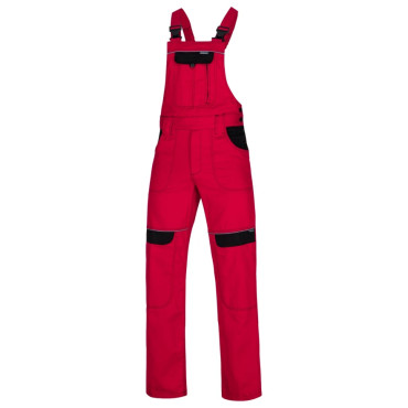Nohavice s náprsenkou ARDON COOL TREND červené predĺžené H8117