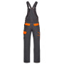 Nohavice s náprsenkou ARDON COOL TREND sivo-oranžové predĺžené H8410