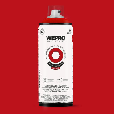 WEPRO Solvent Scarlet Red Gloss RAL 3020 400 ml