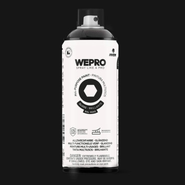 WEPRO Solvent Cosmos Black Gloss RAL 9005 400 ml