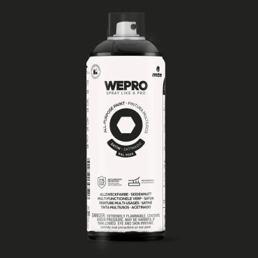 WEPRO Solvent Cosmos Black Satin Satin RAL 9005 400 ml