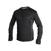 Tričko CXS COOLDRY funkčný, dlhý rukáv, pánske, čierno-tmavo šedé