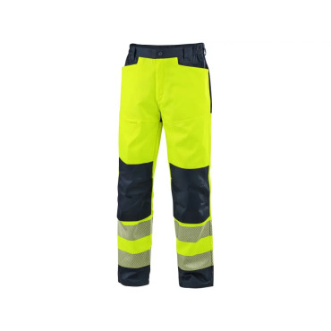 Nohavice CXS HALIFAX, pánske, výstražné so sieťovinou, žlto-modré