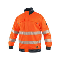 Blúza CXS HALIFAX, pánska, výstražná so sieťovinou, oranžovo-modrá
