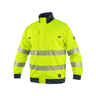 Blúza CXS HALIFAX, pánska, výstražná so sieťovinou, žlto-modrá