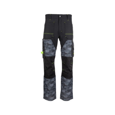 BENNON PREDATOR TROUSERS BLACK/GREY Pohodlné pánske strečové pracovné nohavice