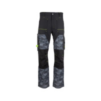 BENNON PREDATOR TROUSERS BLACK/GREY Pohodlné pánske strečové pracovné nohavice